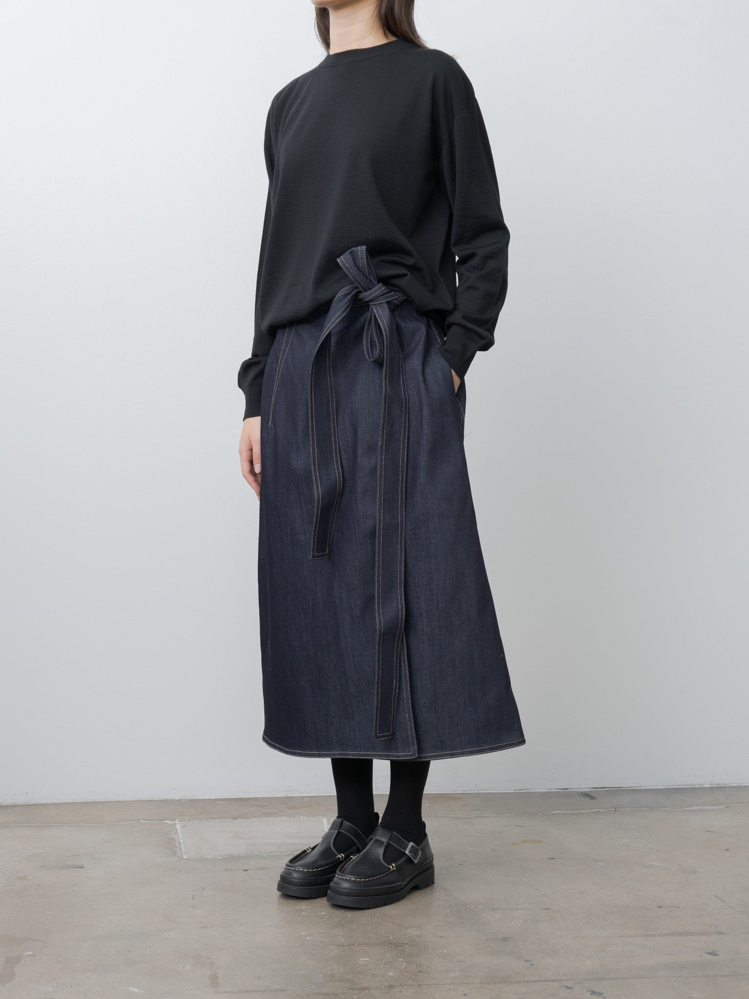 Stieglitz Denim Skirt - Raw Denim - 4