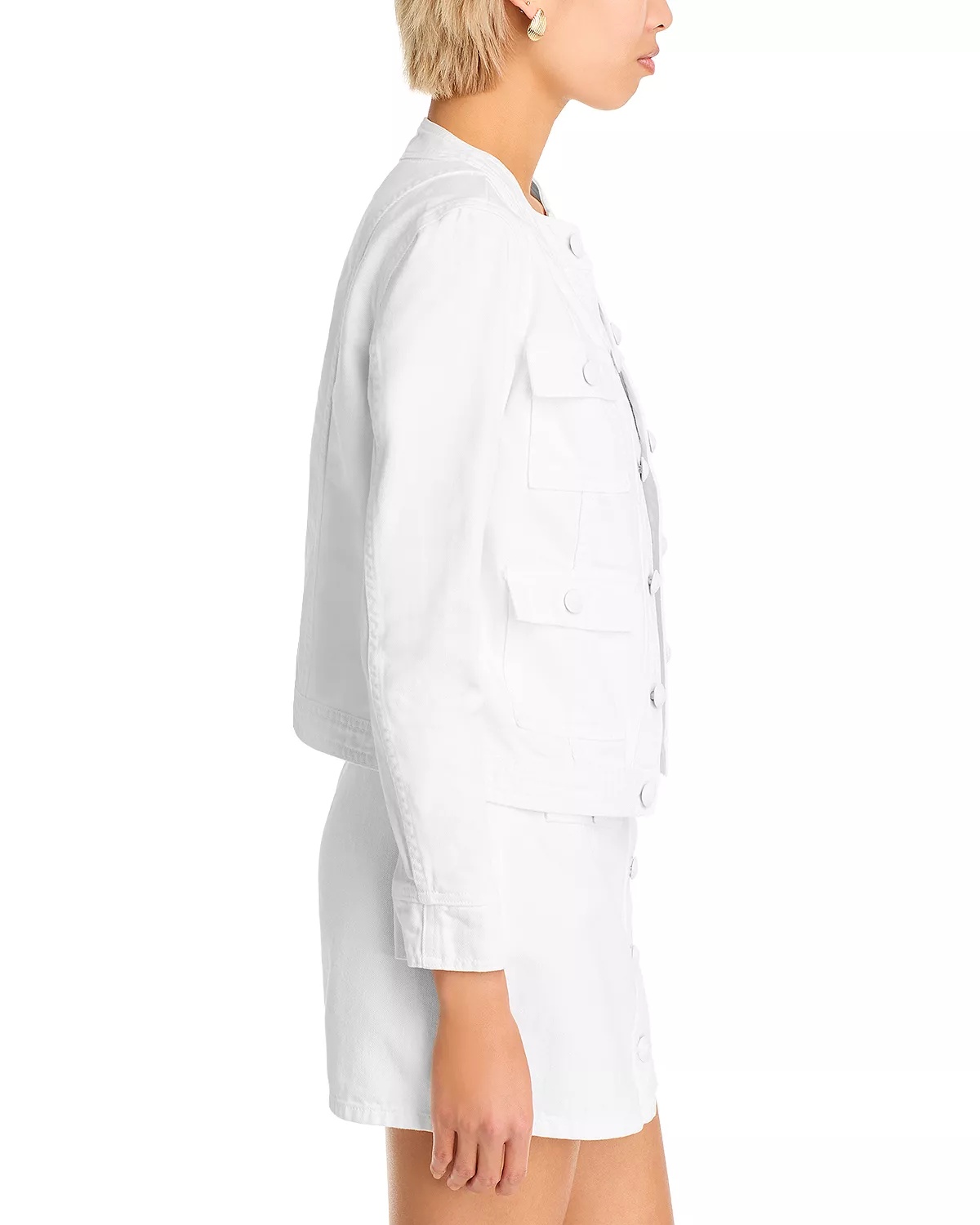 Kris Button Front Mini Skirt - 4