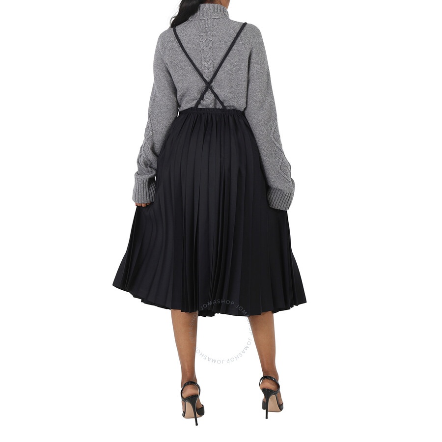 Comme Des Garcons Ladies Black Narrow Pleat Skirt - 4