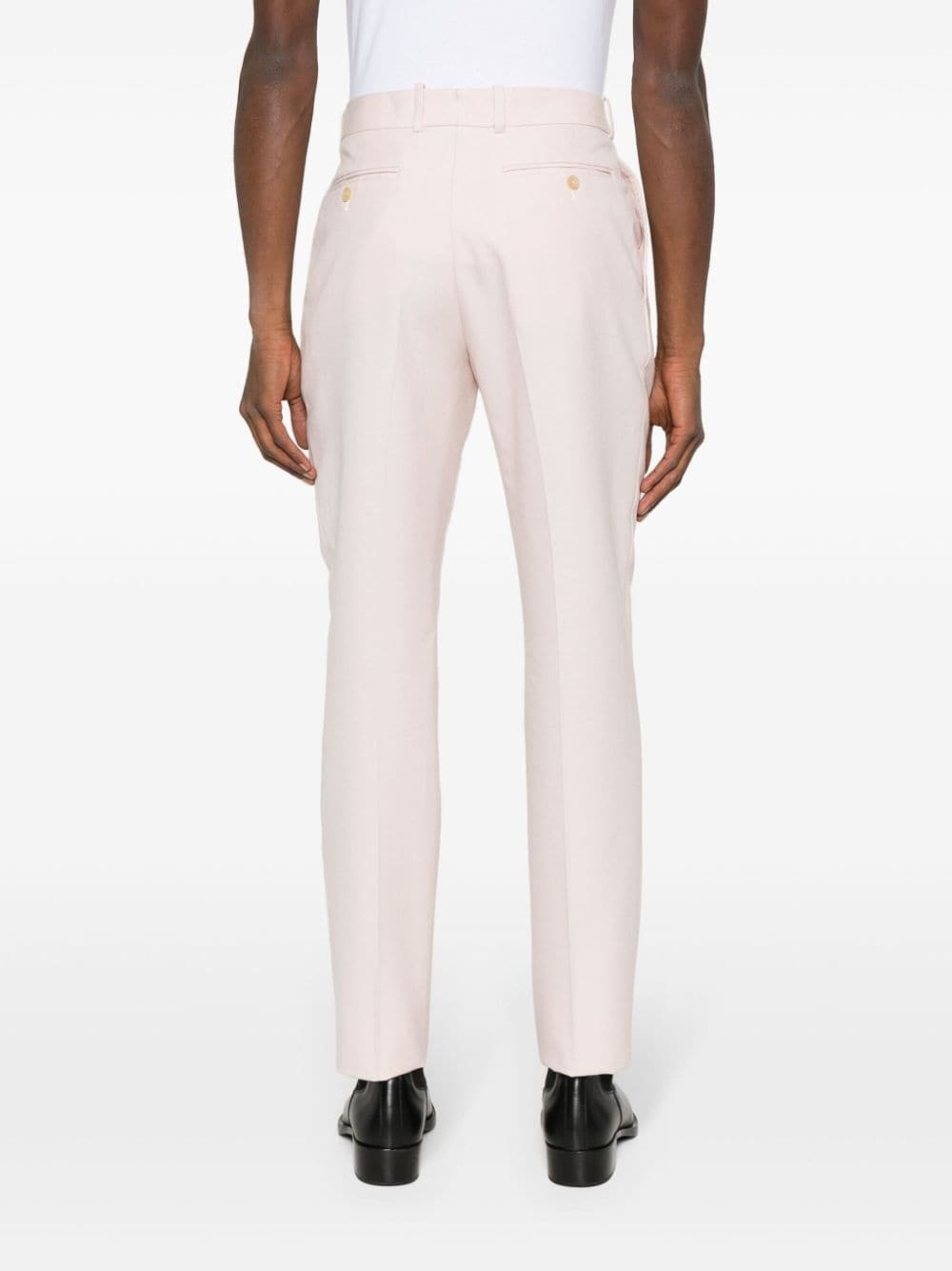 cotton tailored trousers - 4