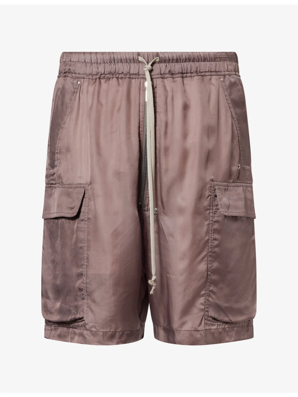 Cargobela Patch-Pocket Satin Shorts - 1