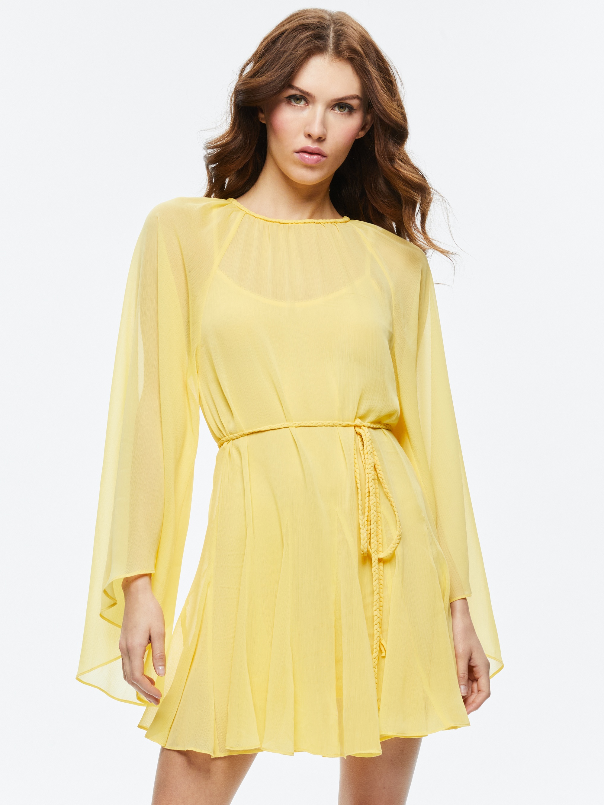 GITANA MINI DRESS WITH TIE BELT - 5