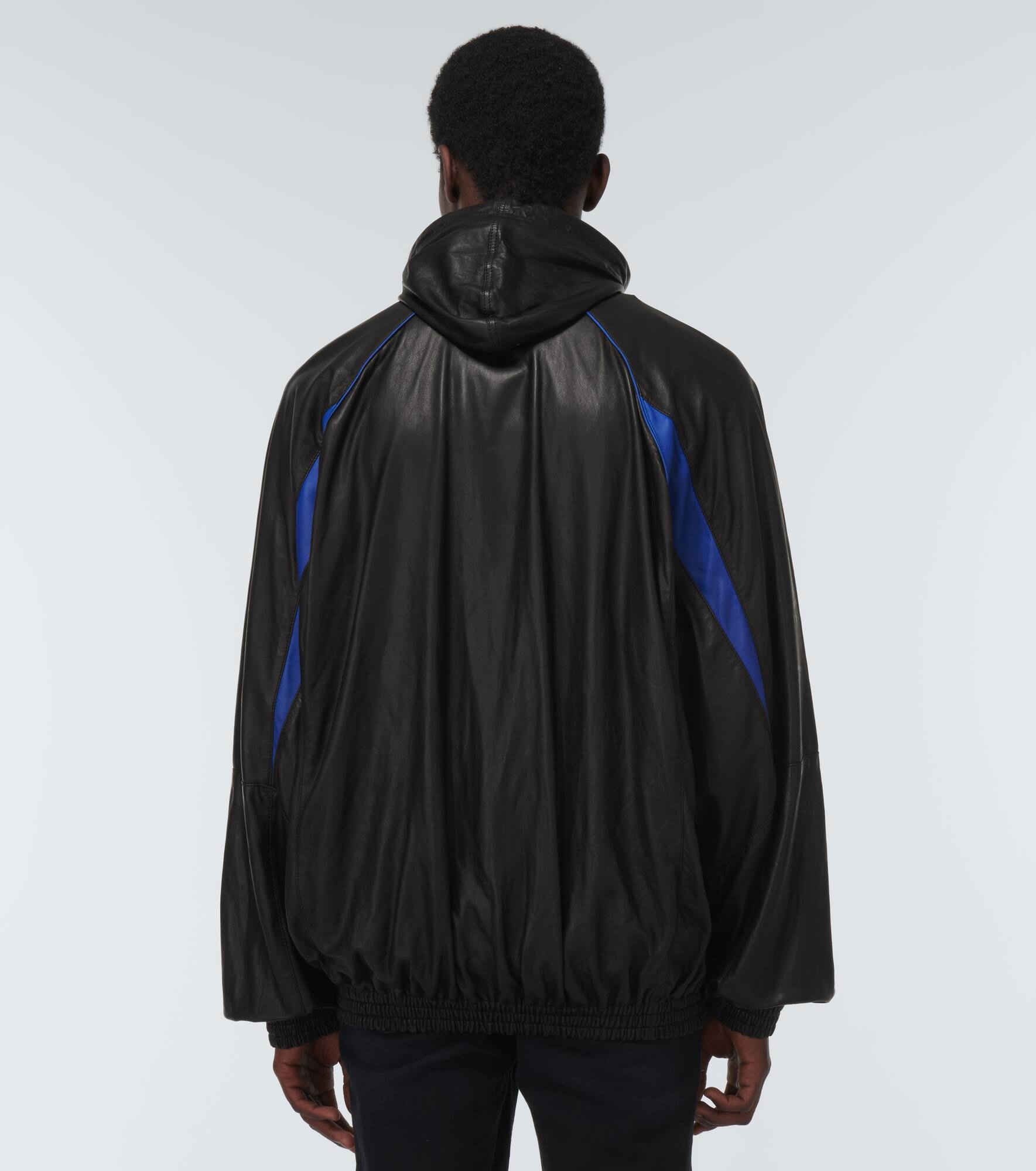 Leather hoodie - 4