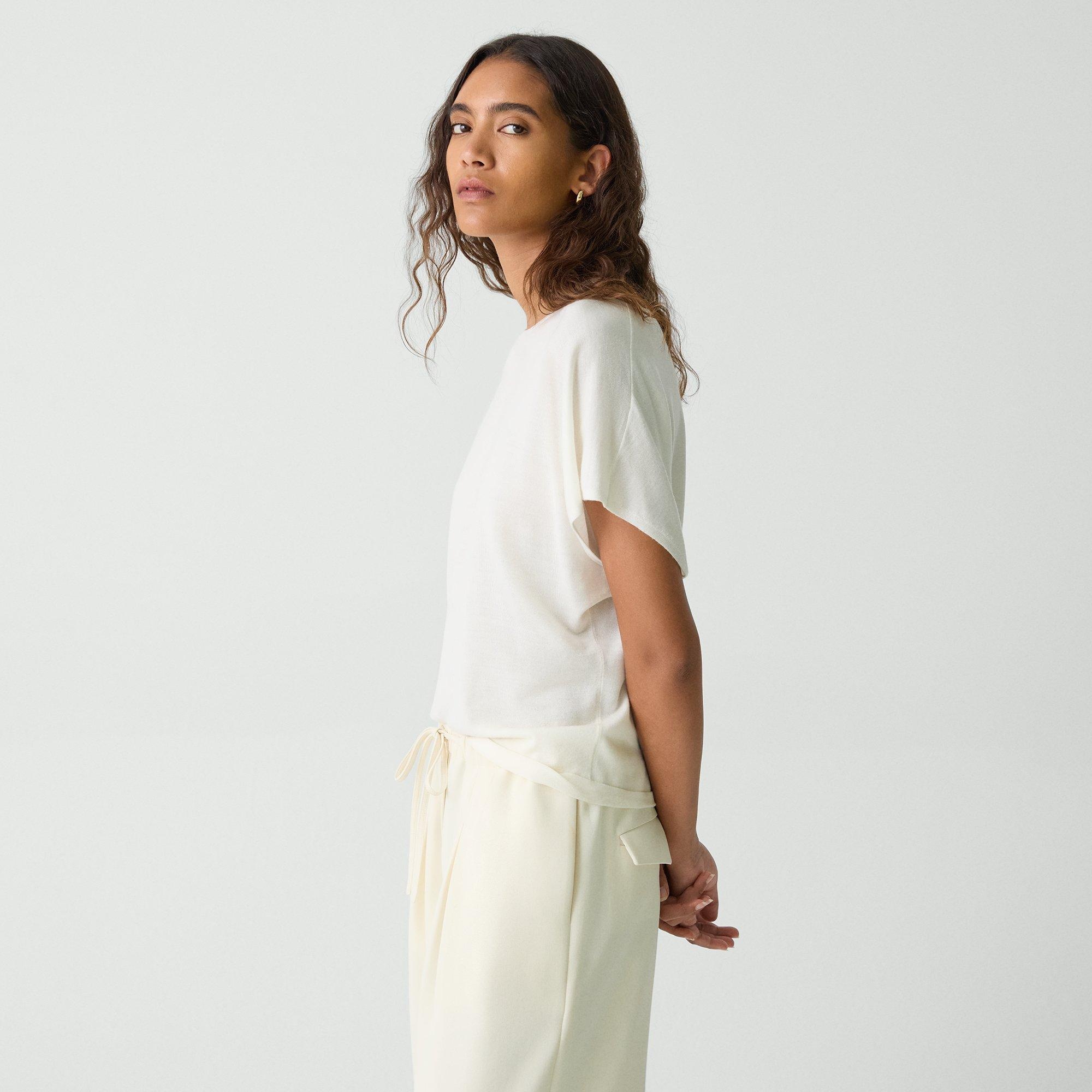Flutter Sleeve Top in Regal Wool - 3