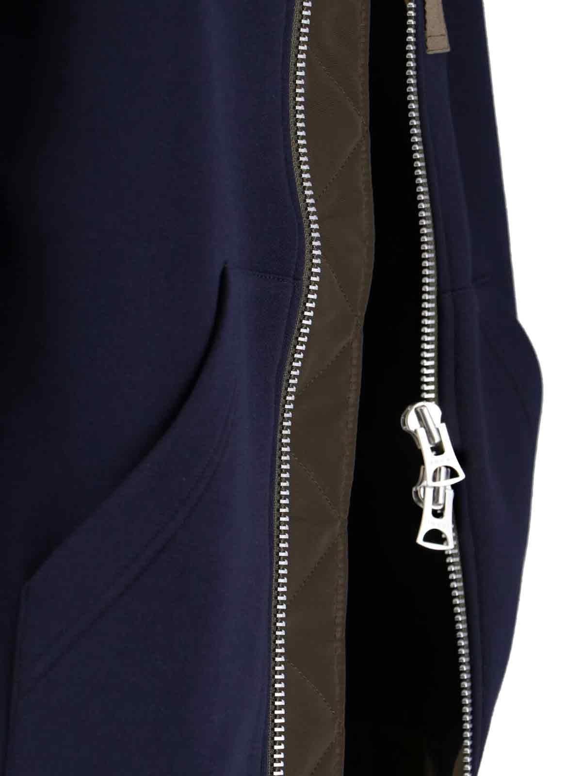 TWO-TONE ZIP SWEATSHIRT - 5