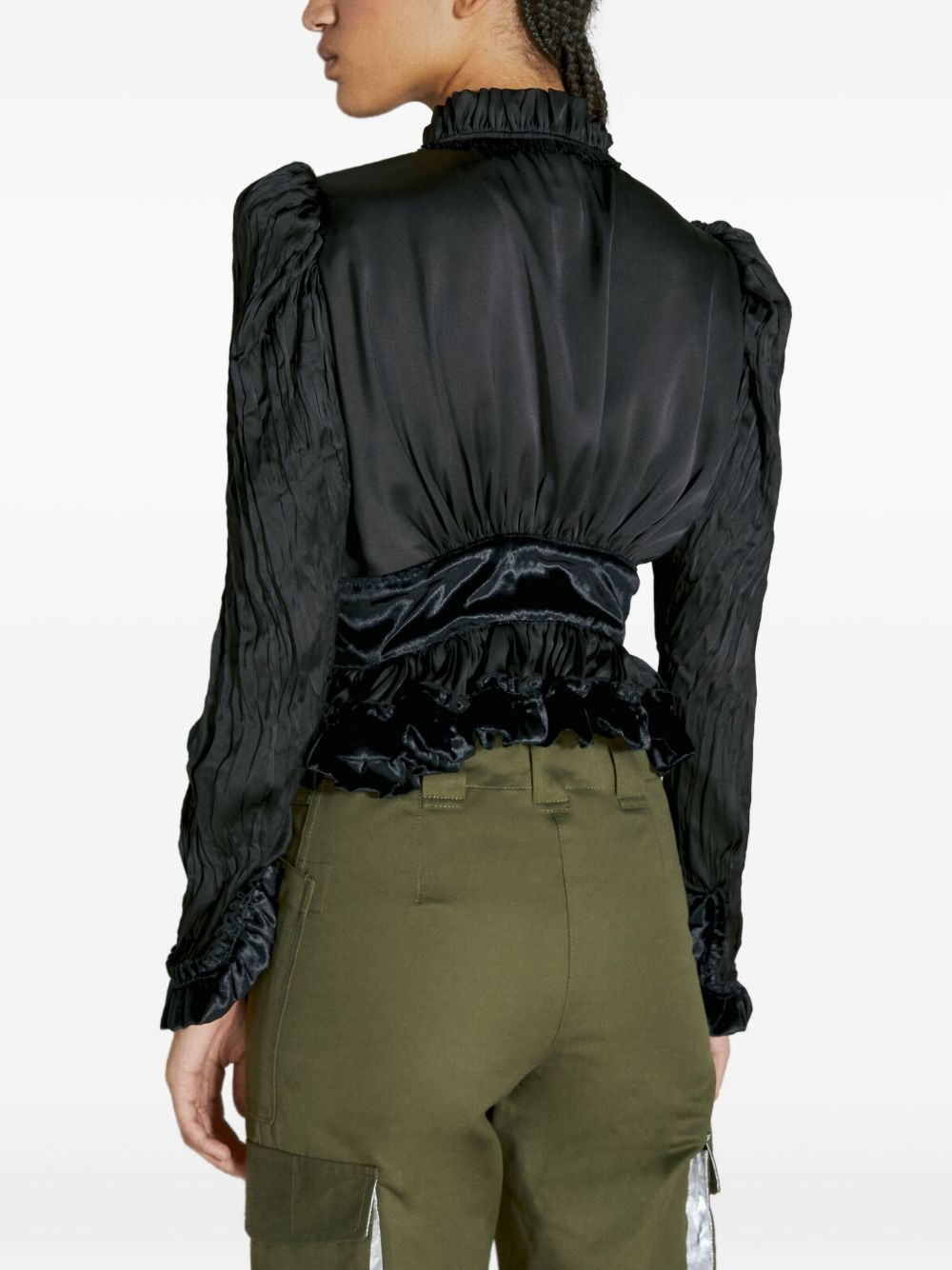 ruffle-detail shirt - 4