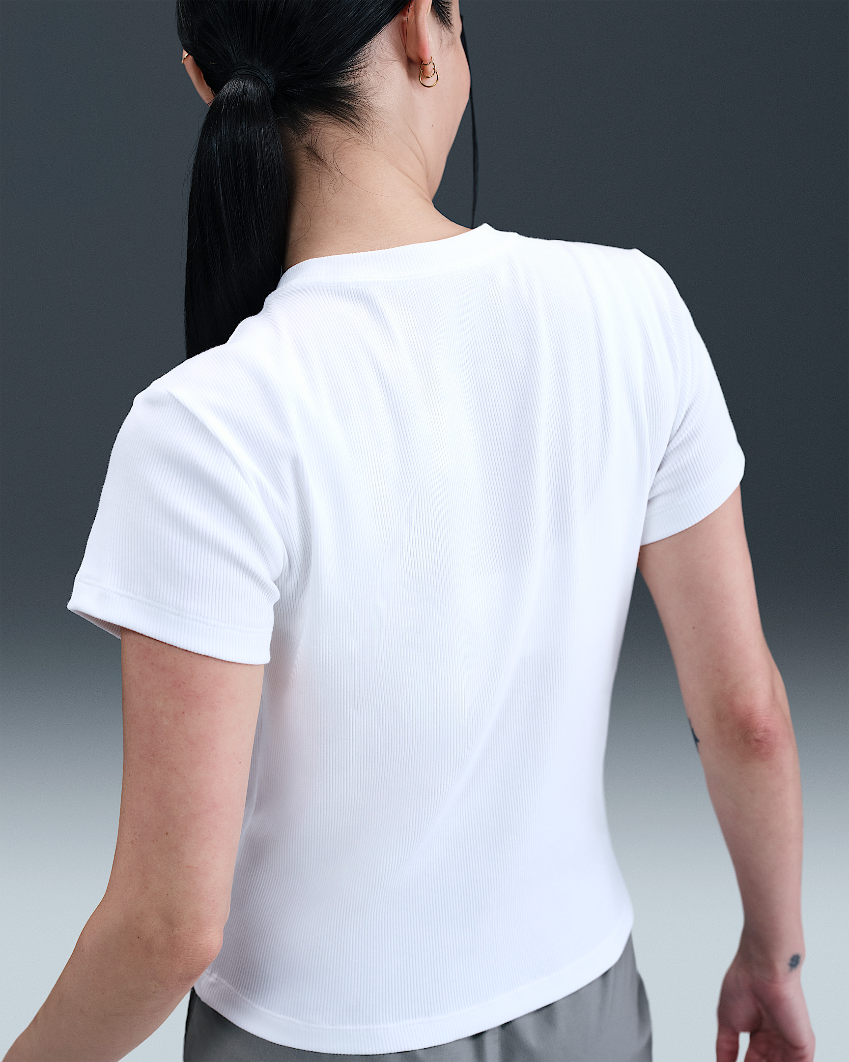 Nike Sportswear Women's Tight Ribbed Short-Sleeve T-Shirt - 2