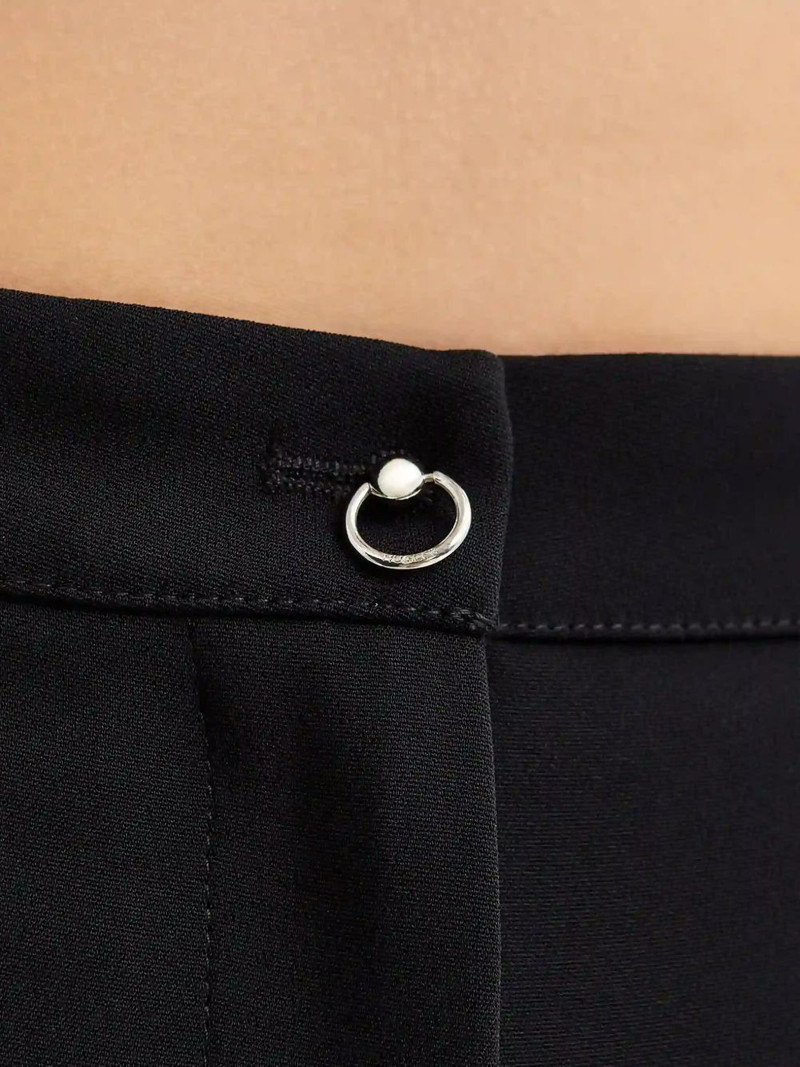 High-Rise Metal Insert Trousers 4