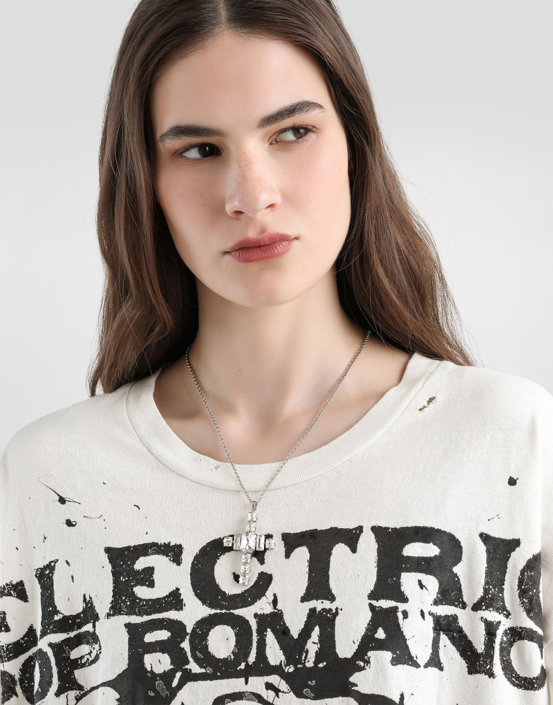 Dolce & Gabbana Cross necklace with rhinestones outlook