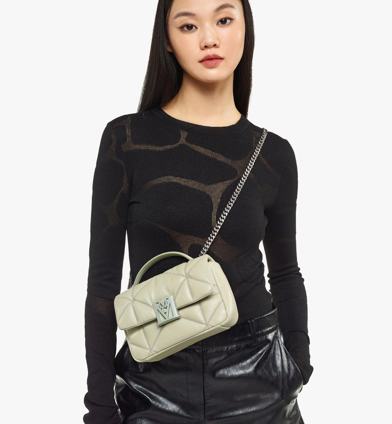 MCM Travia Satchel in Cloud Quilted Leather outlook