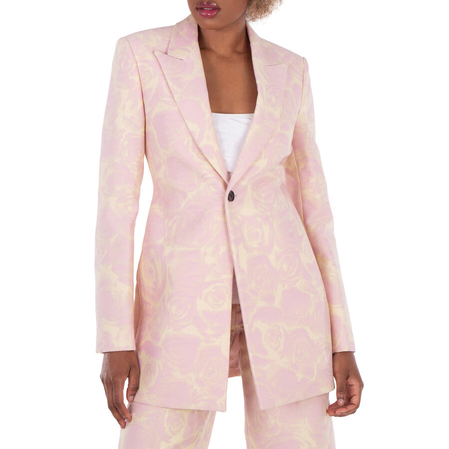 Burberry Rose Wool Tailored Jacket - 4