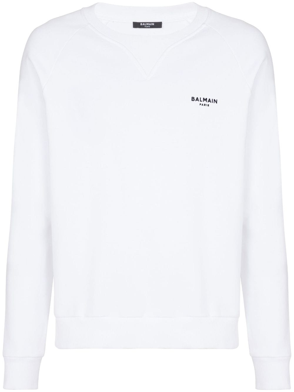 logo-print cotton sweatshirt - 1