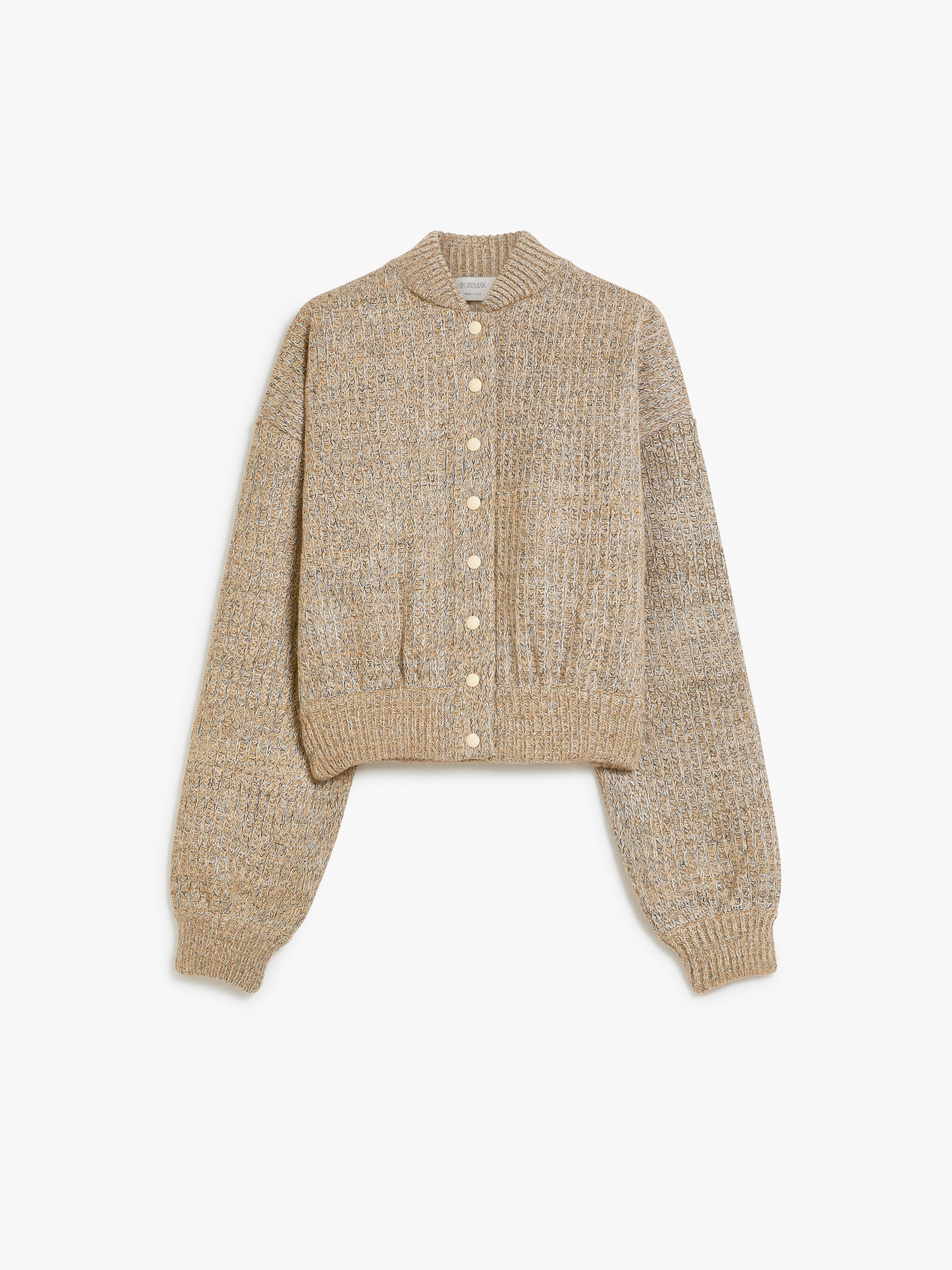 EDDA Rubberised wool-knit bomber jacket - 1