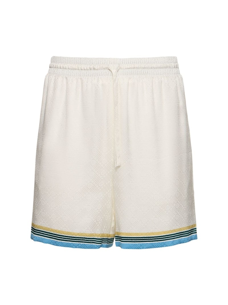 Casa Way printed silk shorts - 1