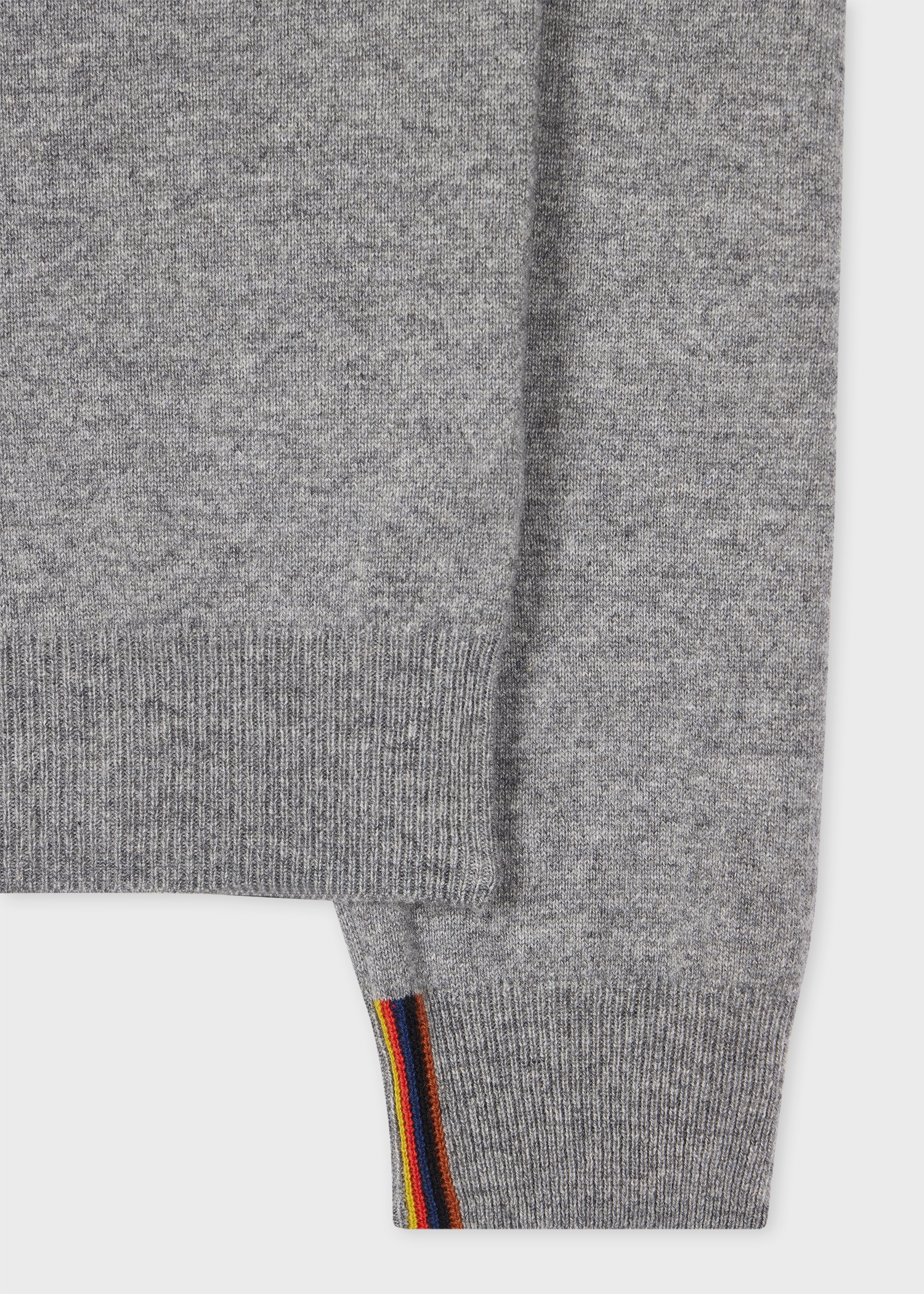 Grey Marl Cashmere Sweater - 2