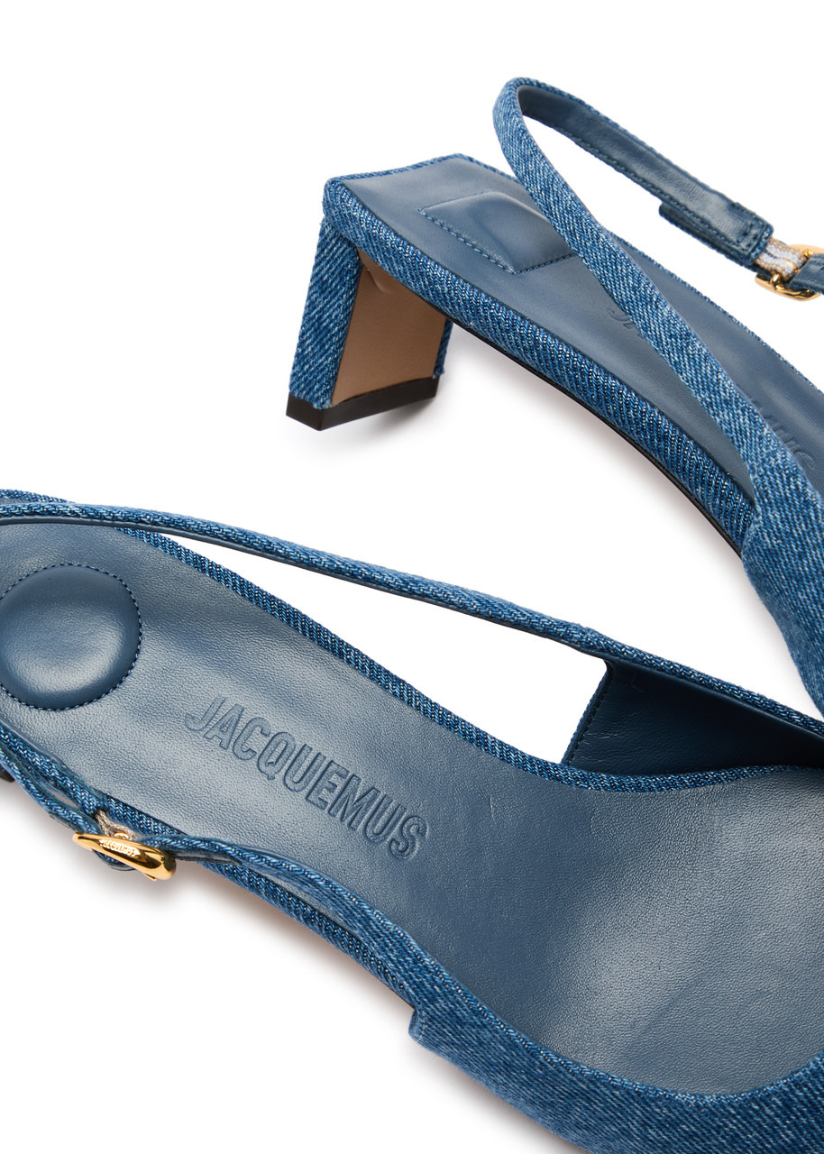Jacquemus Les Slingbacks Duelo Denim Pumps - 4