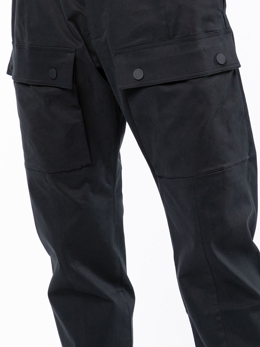 straight-leg twill trousers - 5