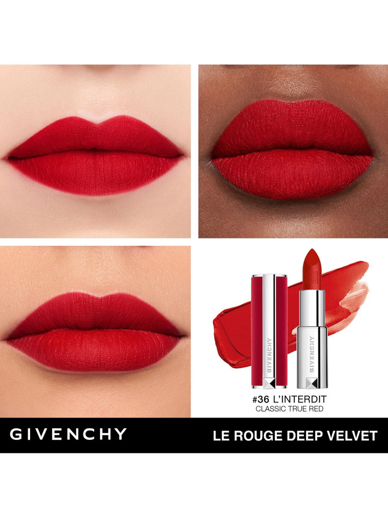 Women's Le Rouge Deep Velvet Matte Lipstick - 36 L Interdit 3