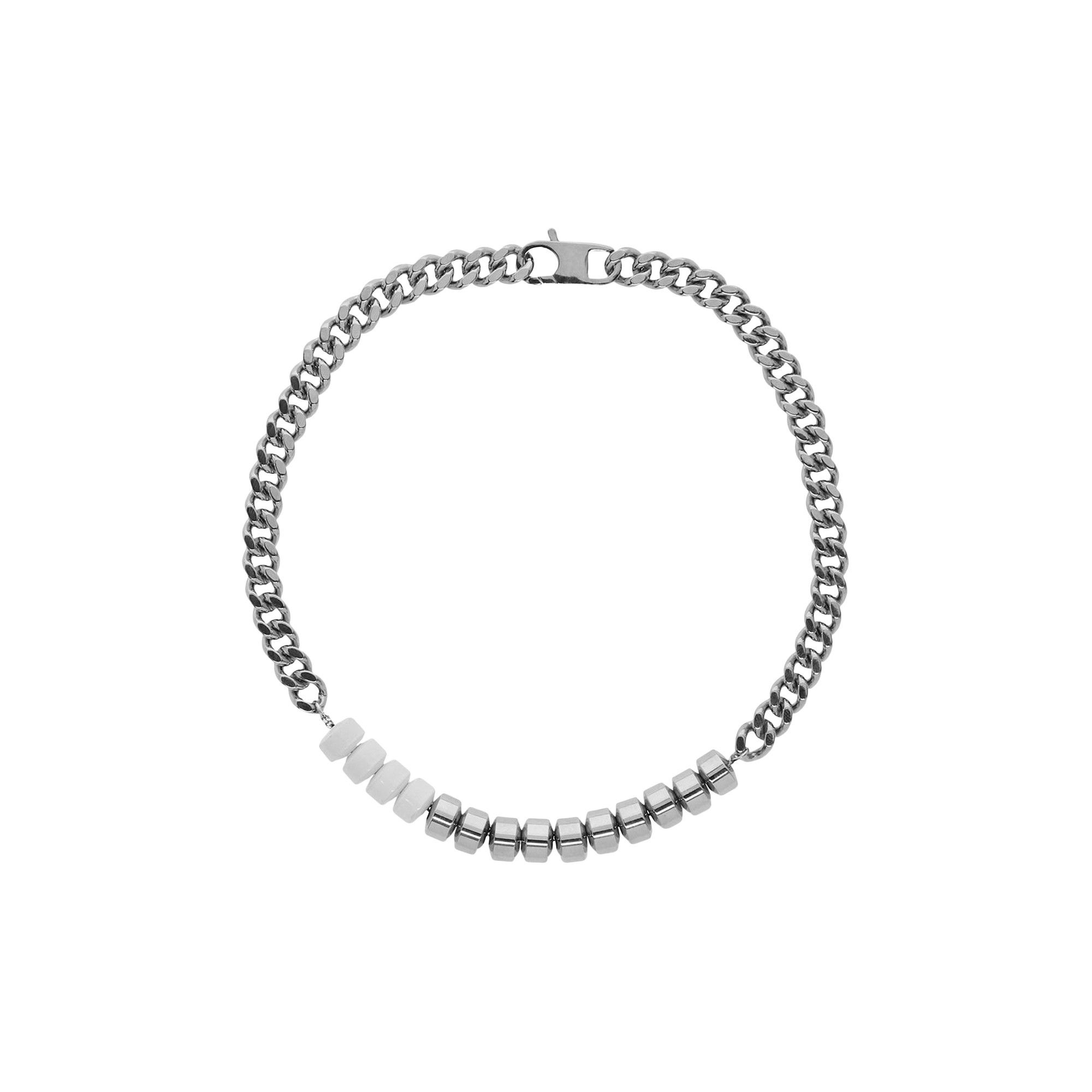 1017 ALYX 9SM Merge Candy Charm Necklace 'Silver/White' - 1
