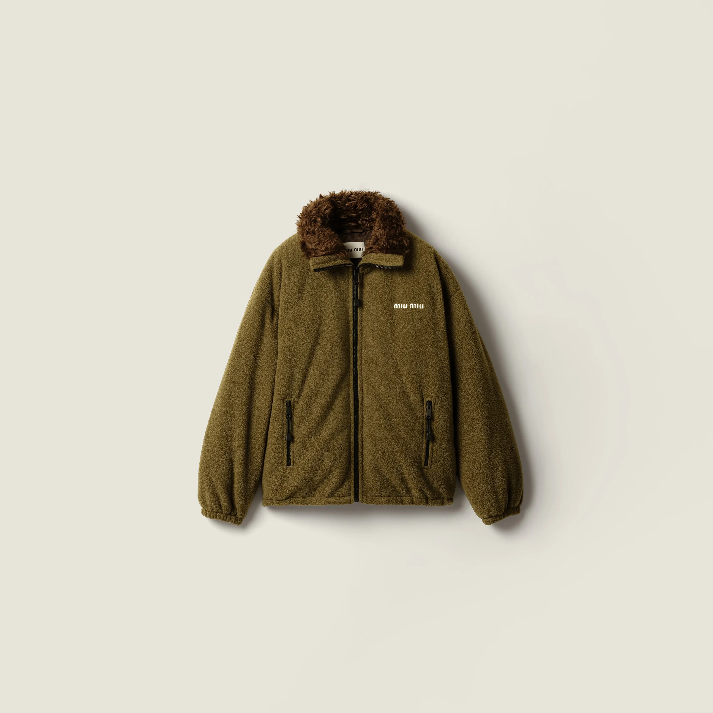 Fleece down jacket - 1