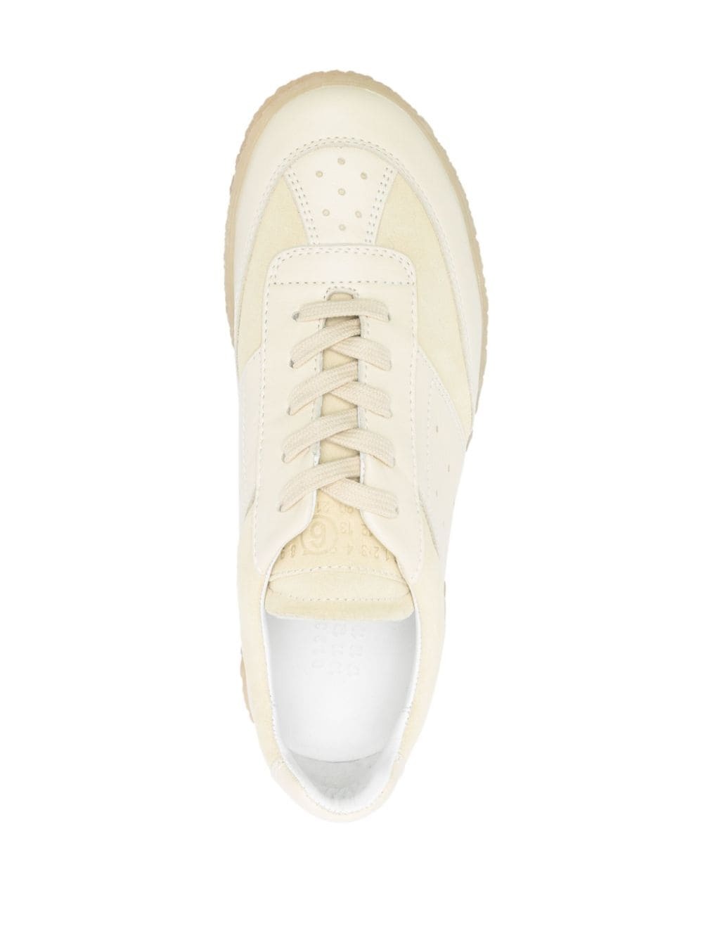 numbers-patch leather snekaers - 4