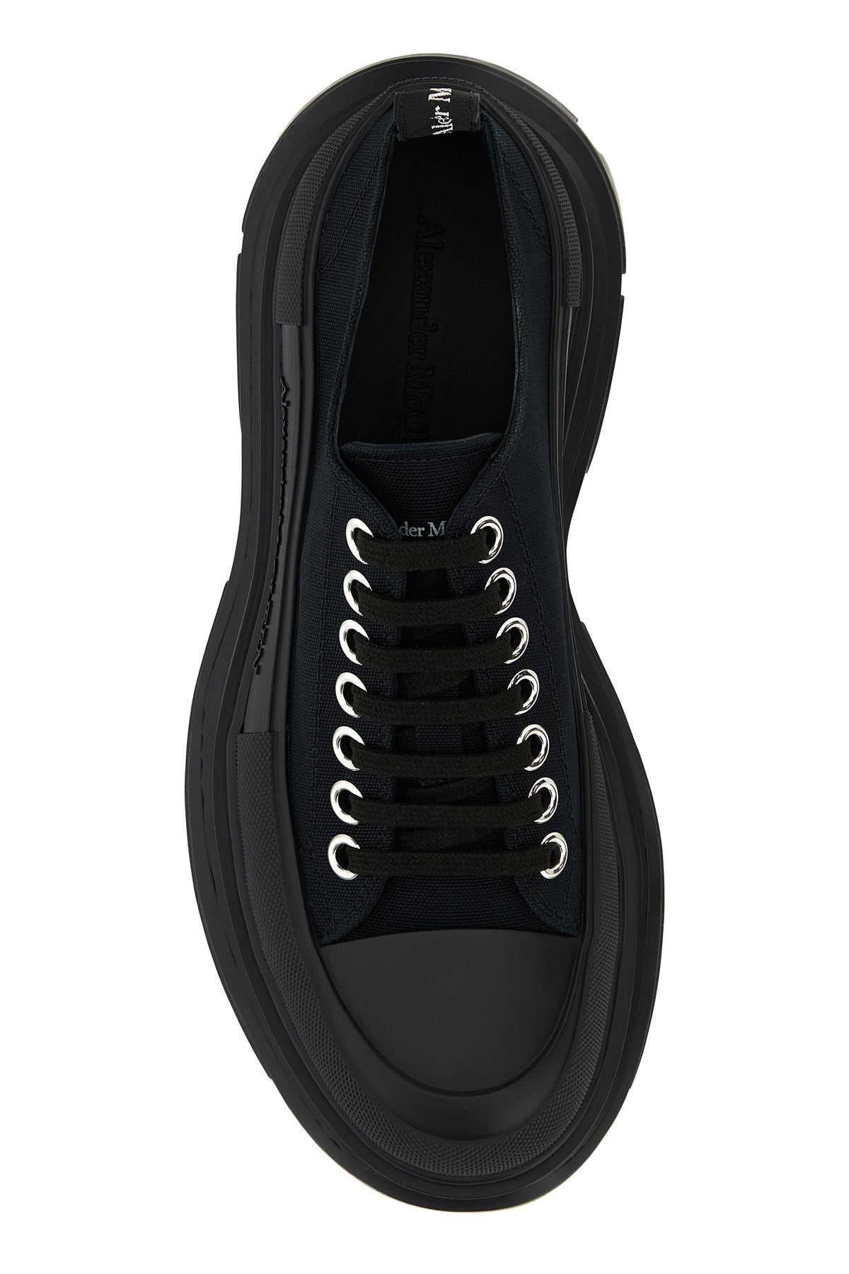 Black canvas Tread Slick sneakers - 4