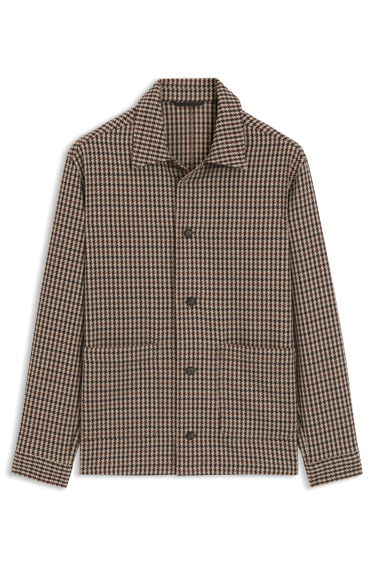 RELAXED-FIT WOOL-BLEND JACKET WITH VICHY CHECK - 1