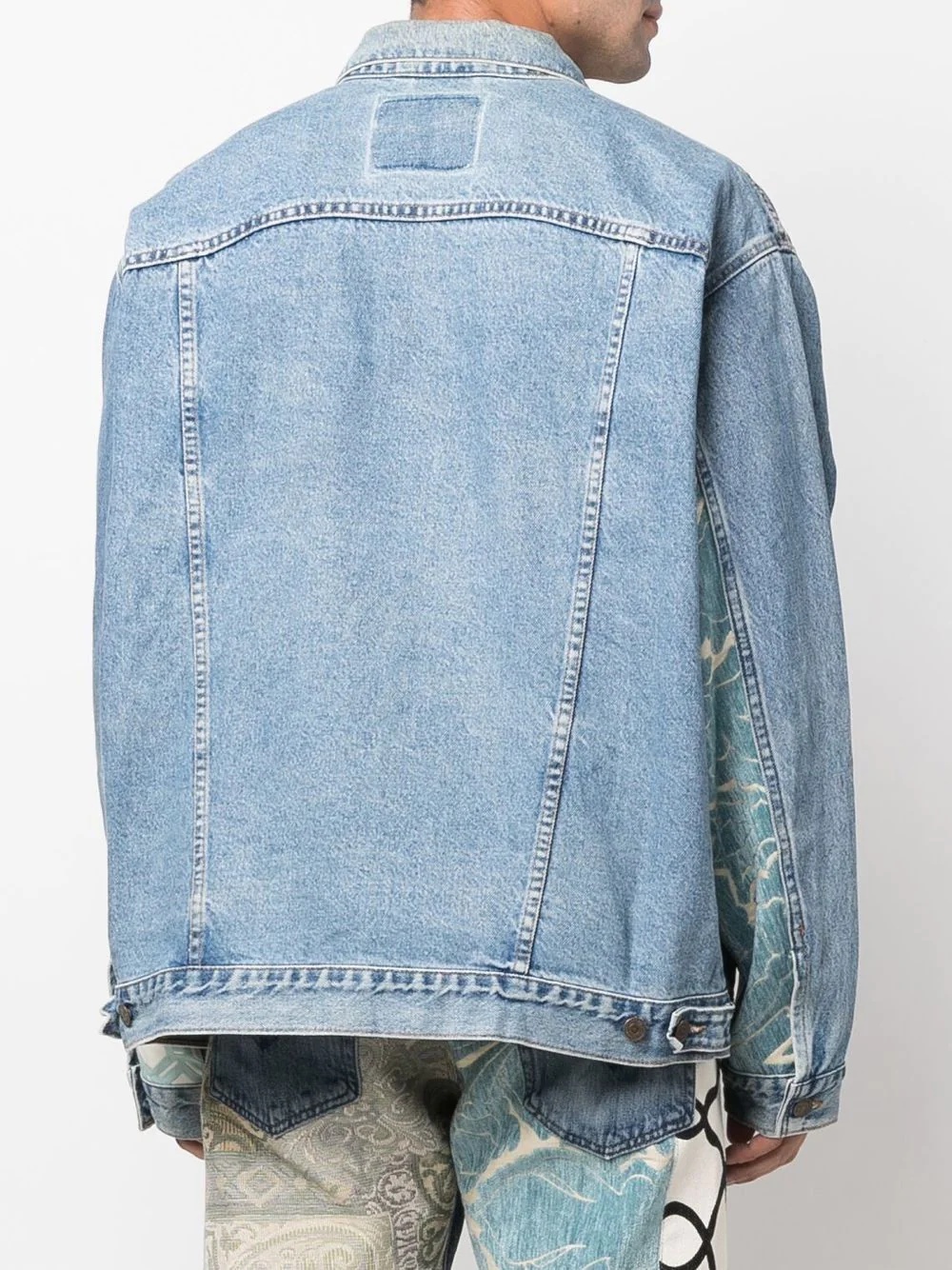 long sleeve denim jacket - 4