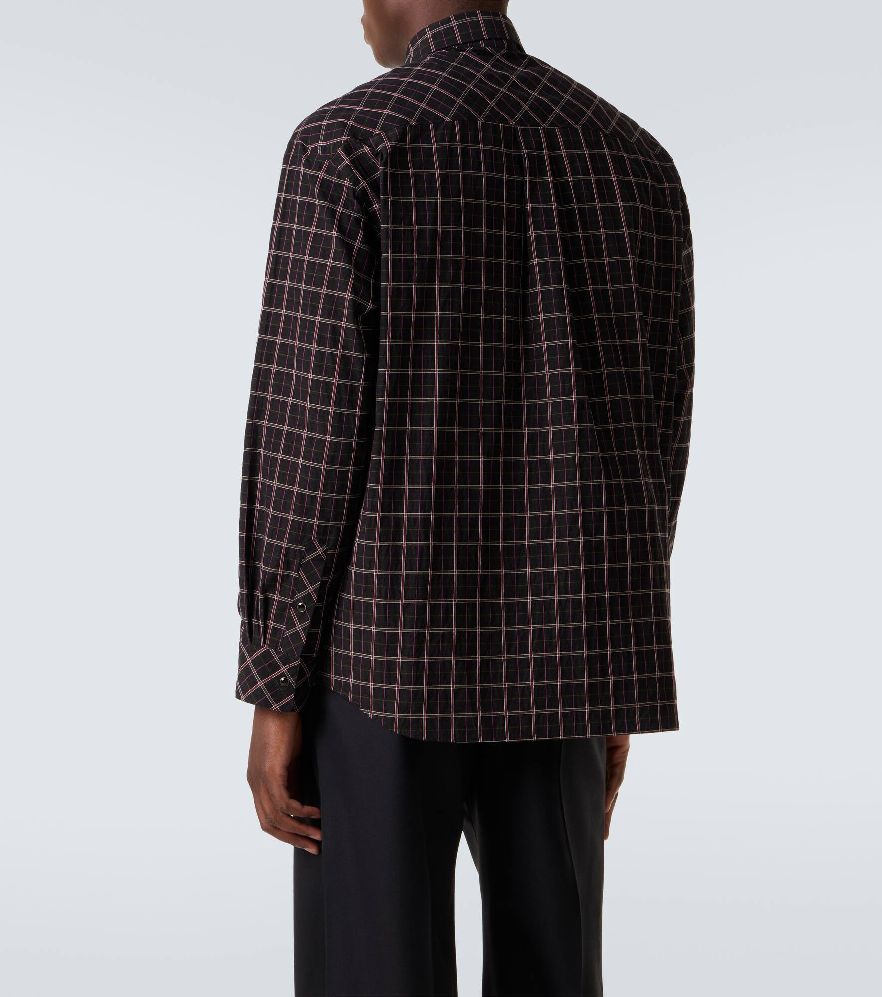 Checked cotton shirt - 4