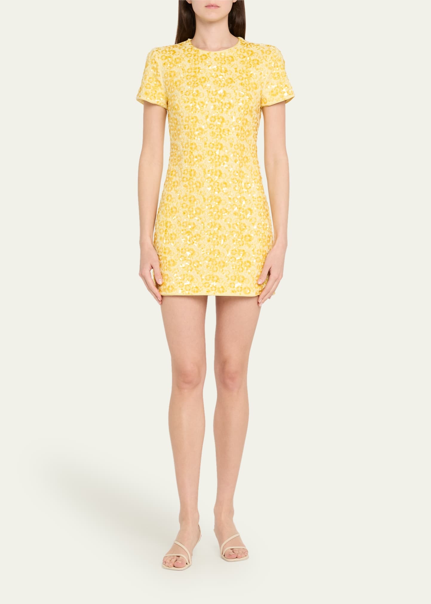 Clove Sequined Short-Sleeve Mini Dress - 2