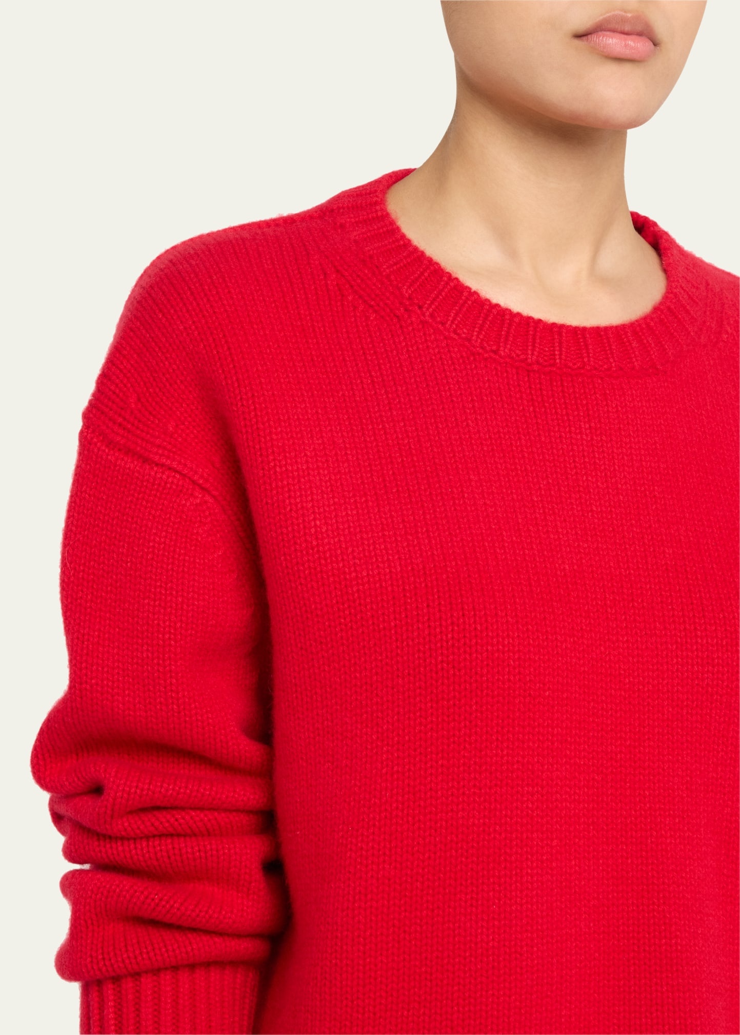Heavyweight Cashmere Crewneck Pullover - 5