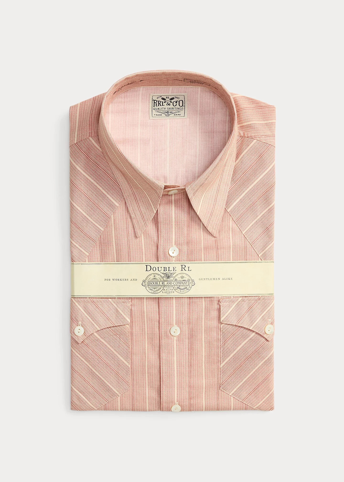 Slim Fit Stripe-Print Western Shirt - 1