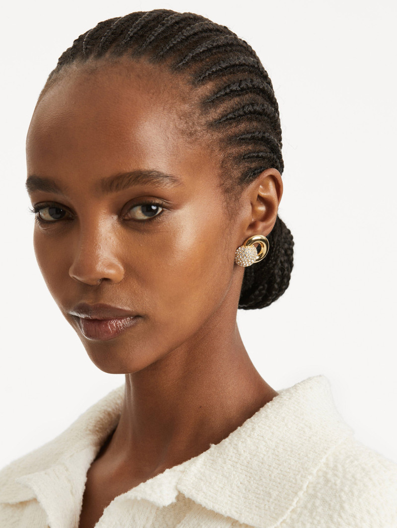 Oscar de la Renta PAVÉ SPHERE STUD EARRINGS outlook