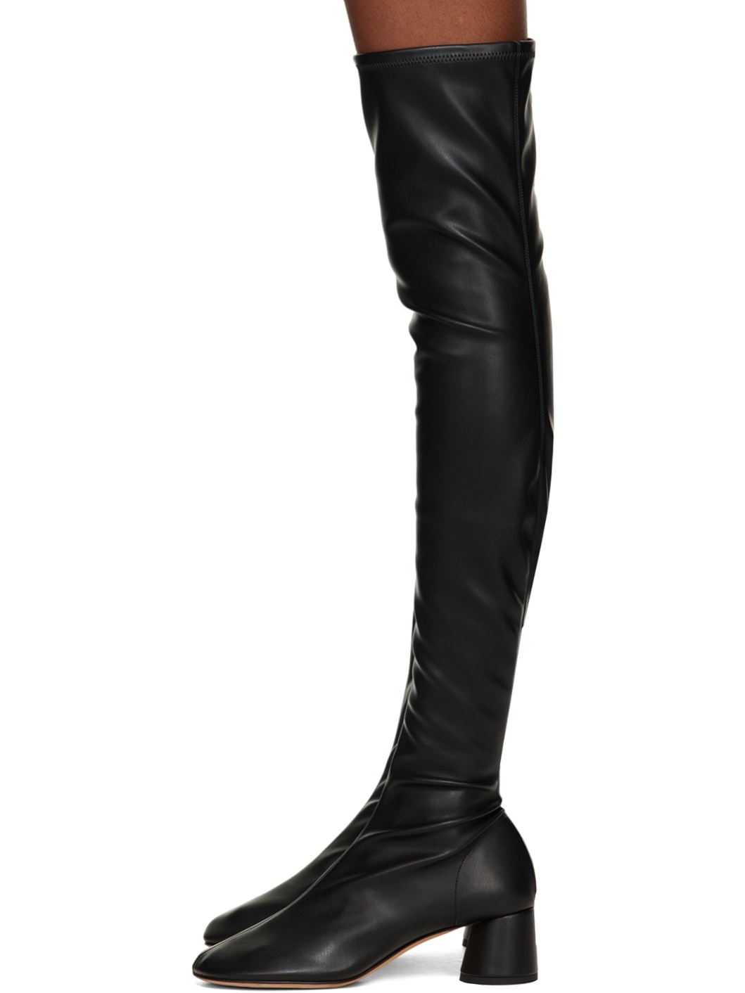 Black Glove Over-The-Knee Boots - 3