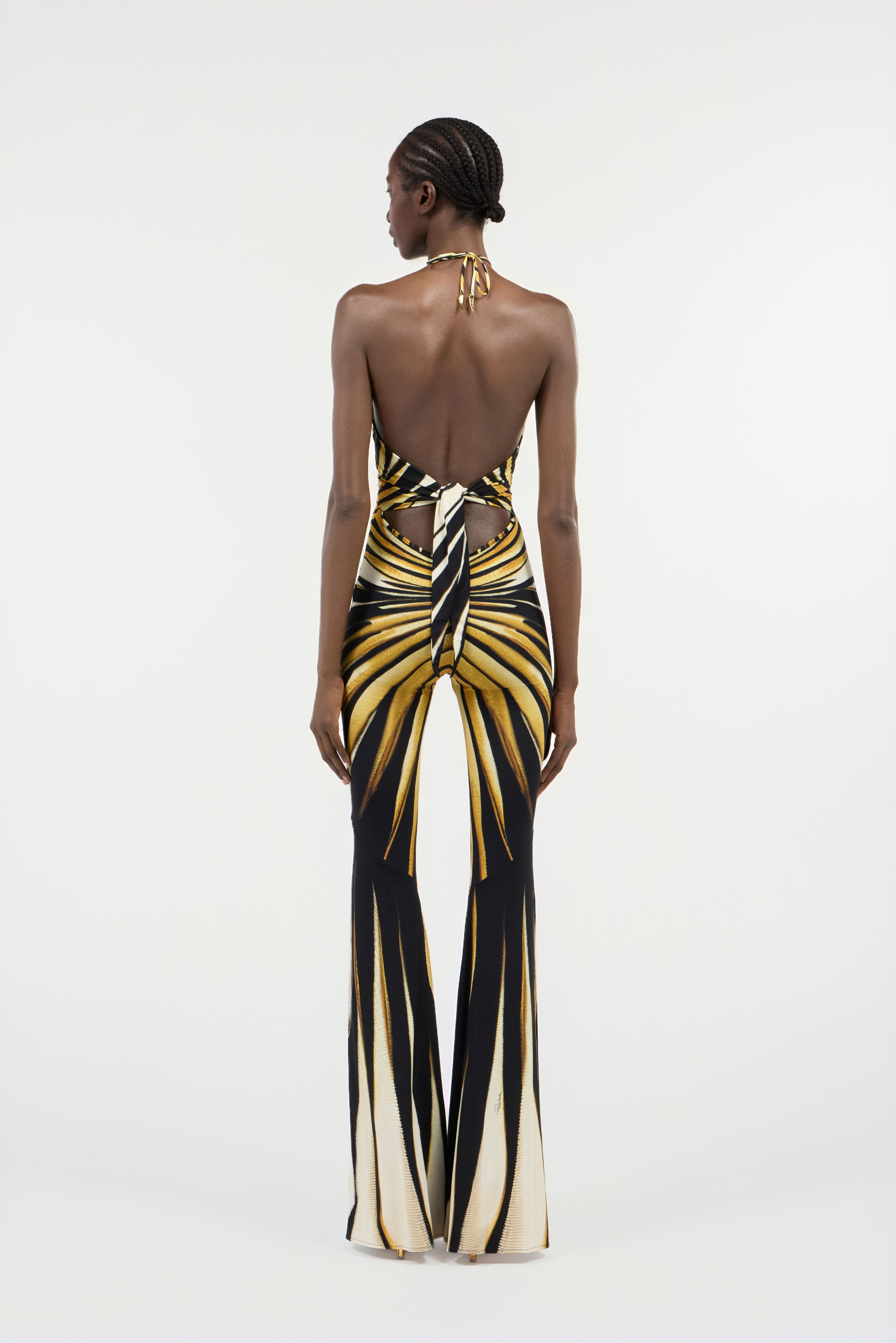 Ray Of Gold Print Jumpsuit - 4
