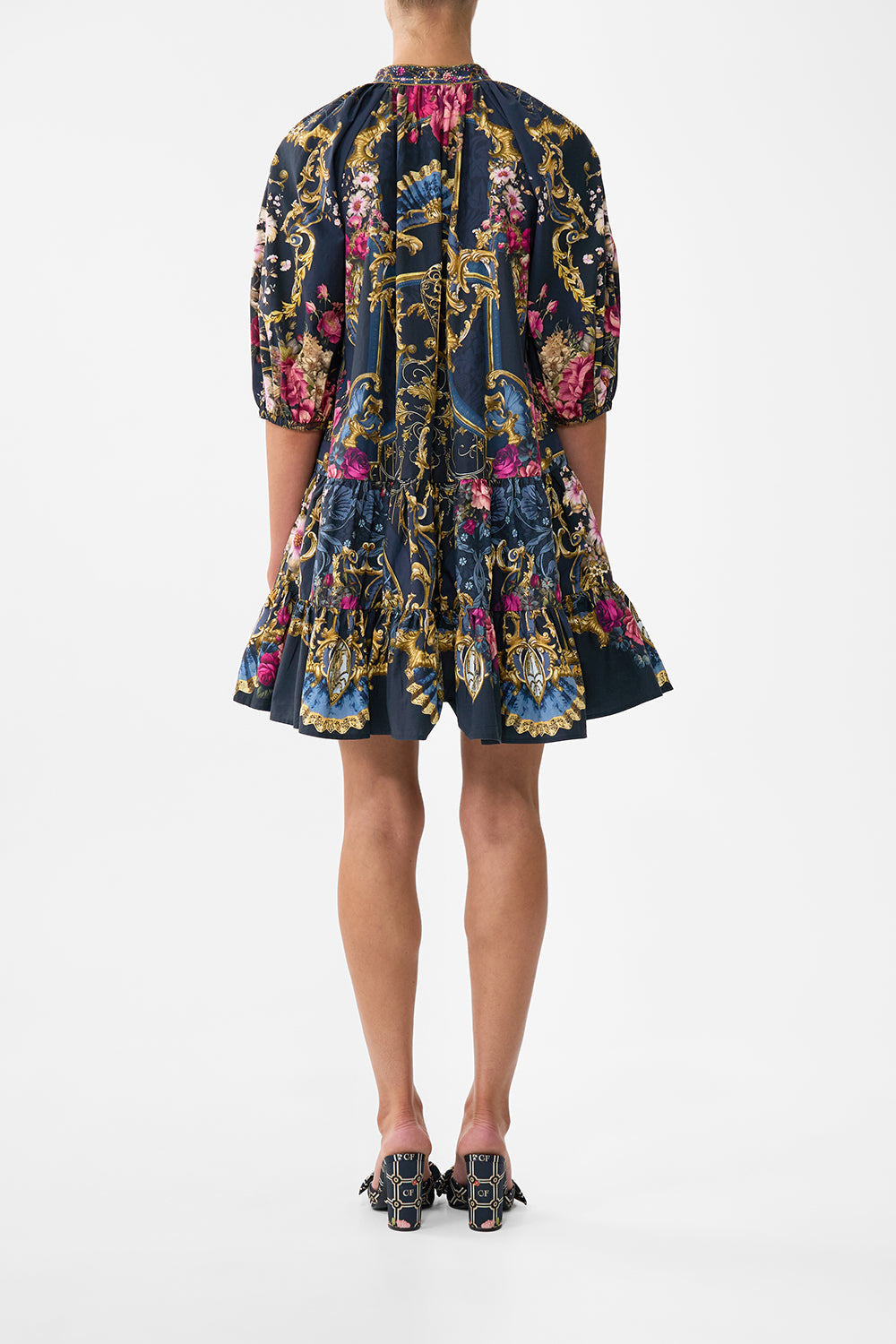 PUFF SLEEVE SHIRT DRESS - 3