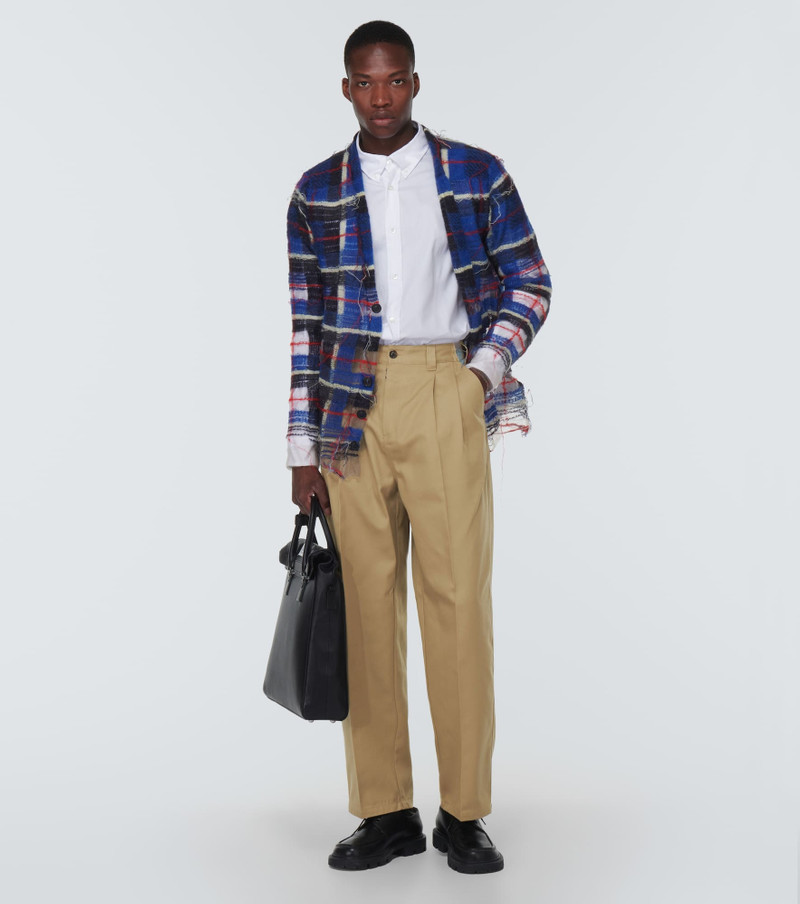 Maison Margiela x Pendleton yoke-checked 바지 outlook