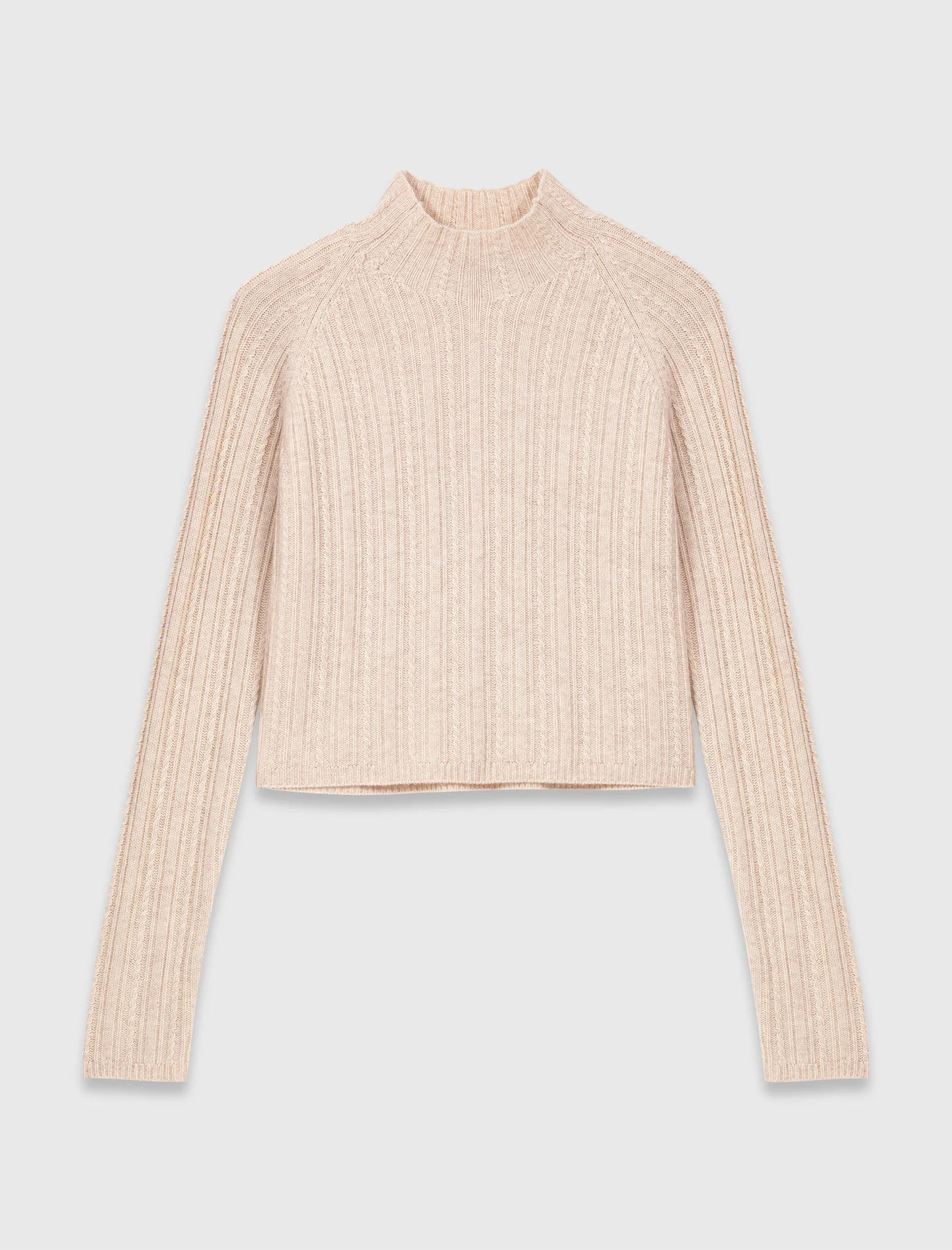 Cable-knit crop sweater - 1