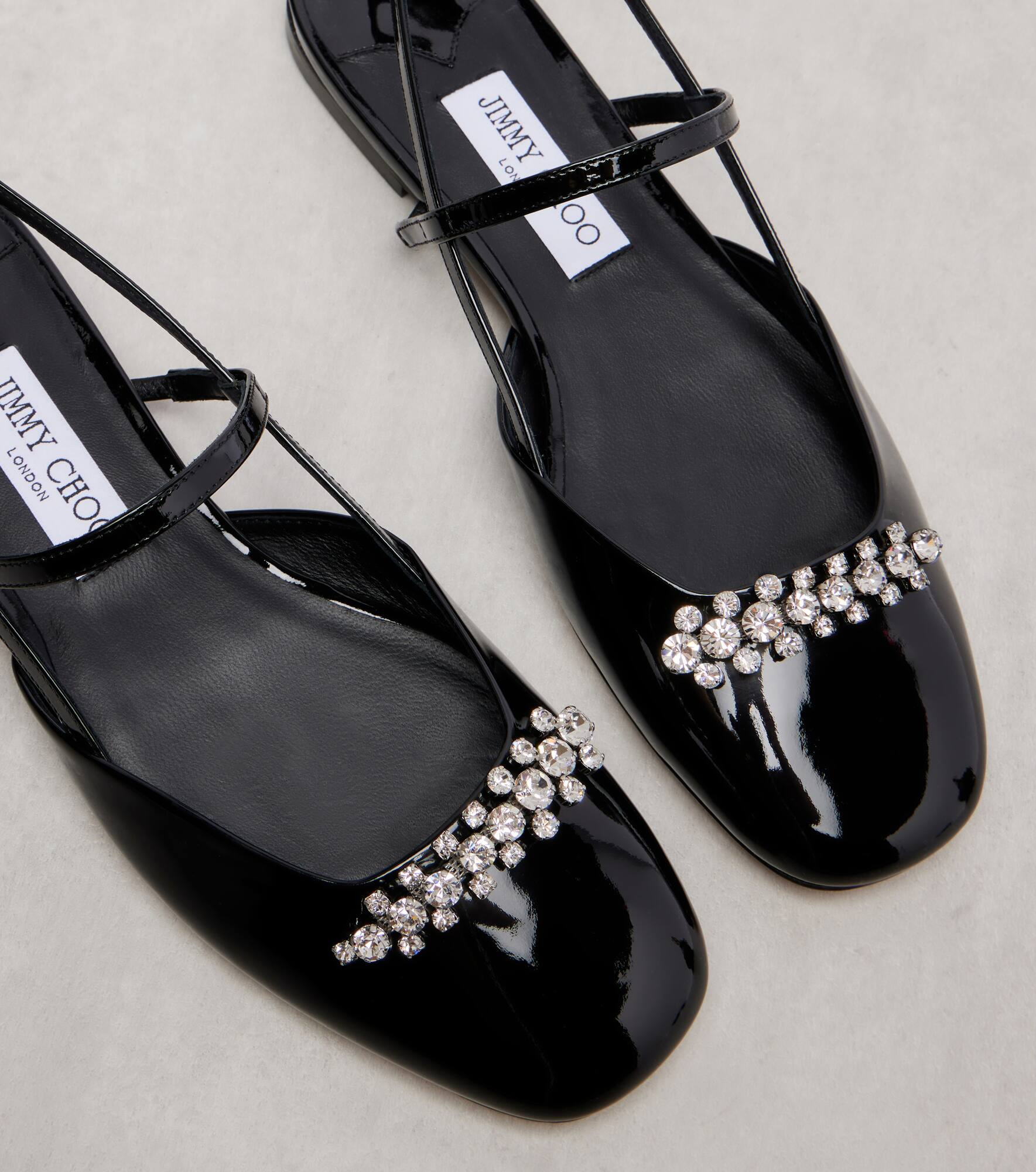 Belinda embellished patent leather flats - 5