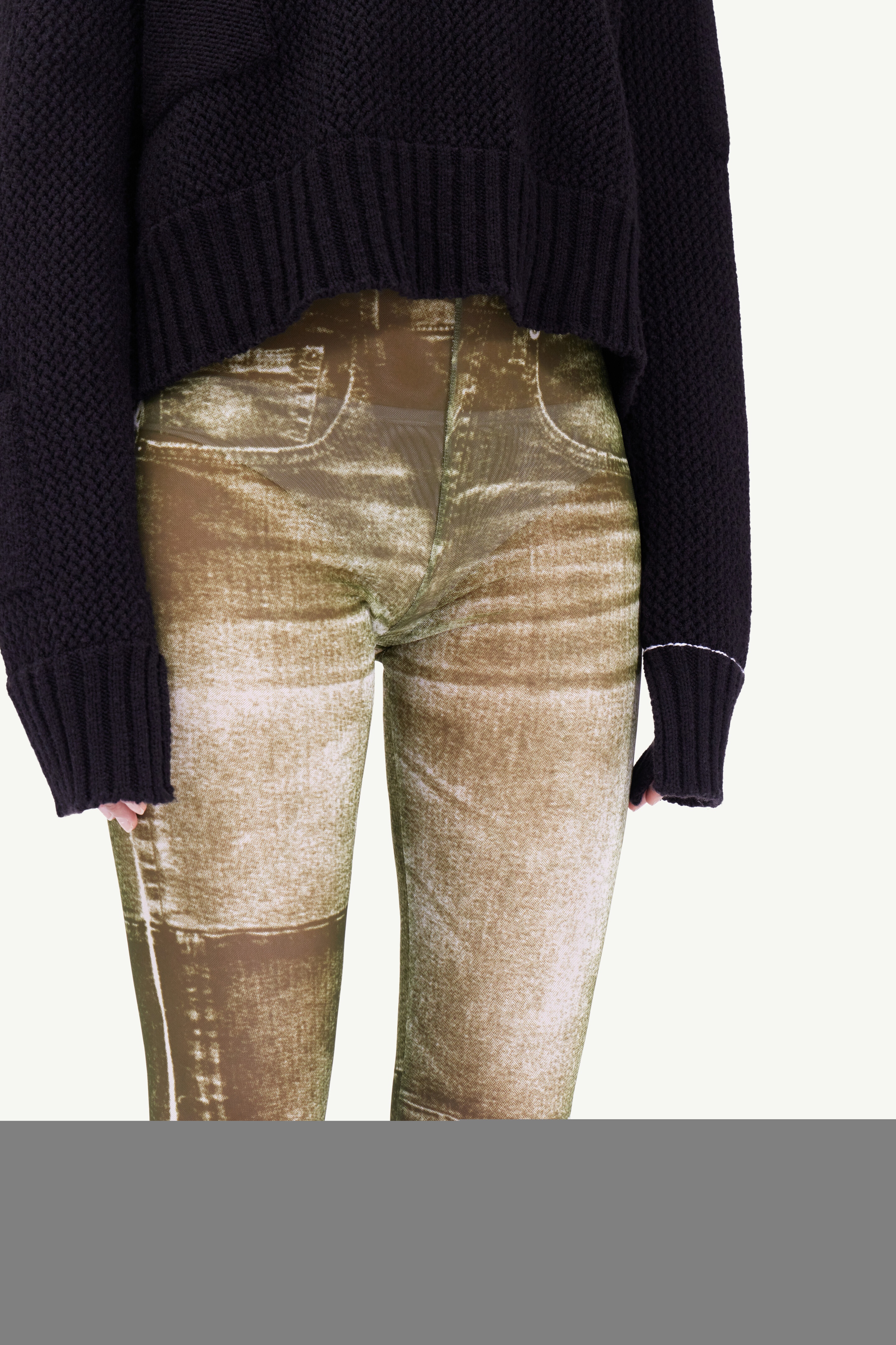 Trompe l'oeil leggings - 5