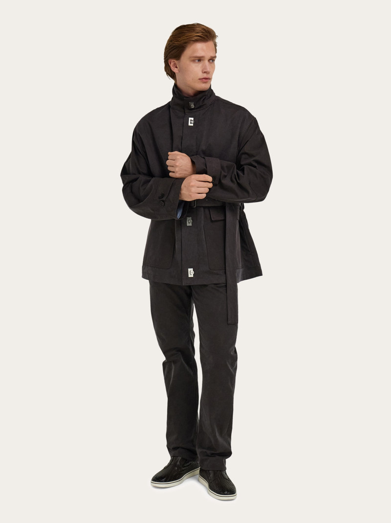 Cropped parka with hood 7