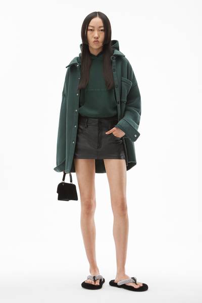 Alexander Wang MOTO MINI SKORT IN LEATHER outlook