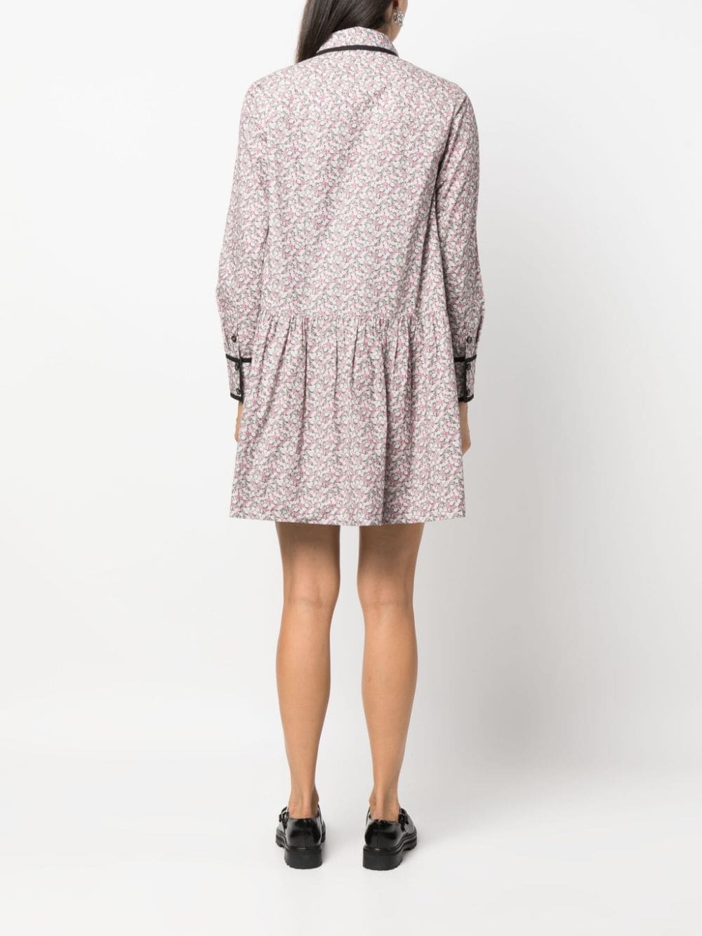 floral-print organic cotton minidress - 4