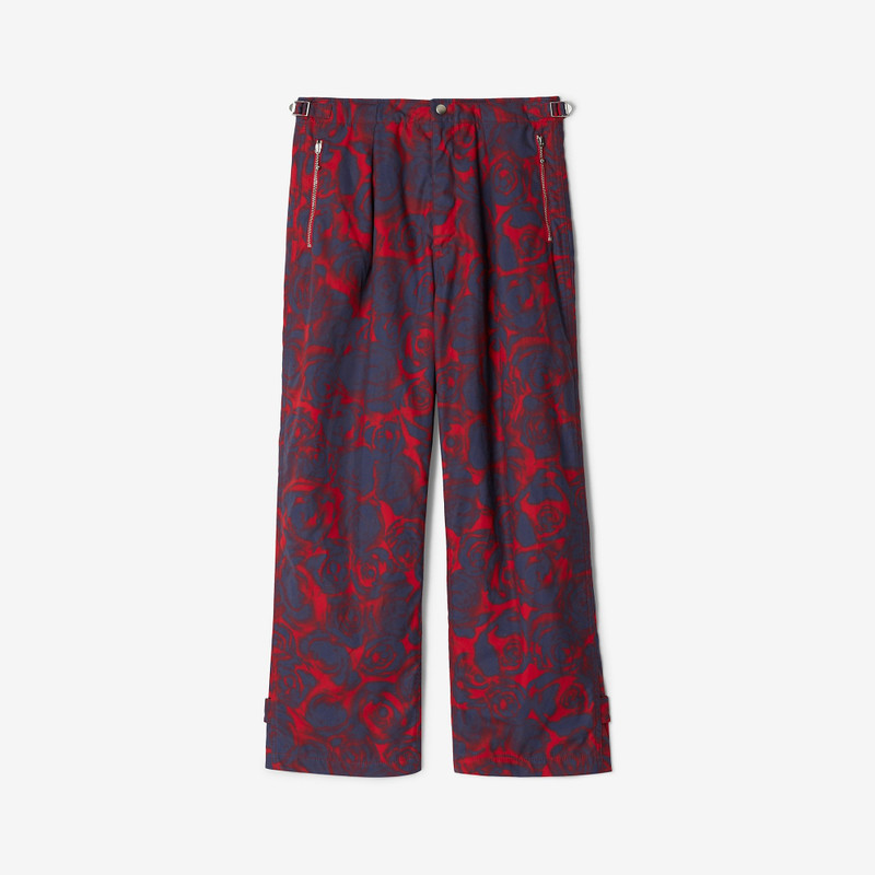 Rose Print Trousers - 1