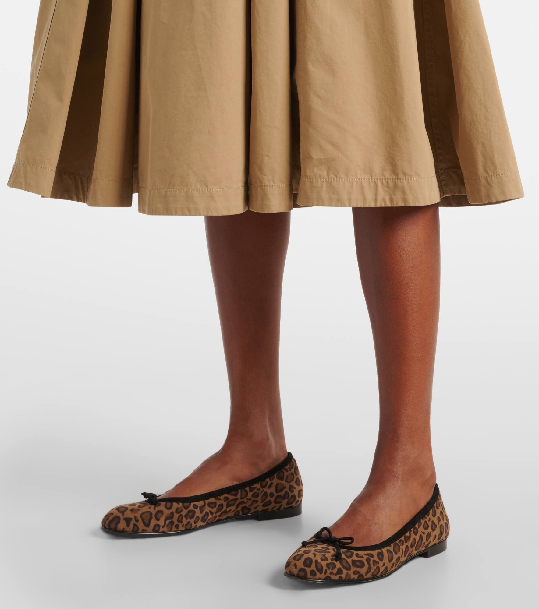 Verallii leopard-print suede ballet flats - 4