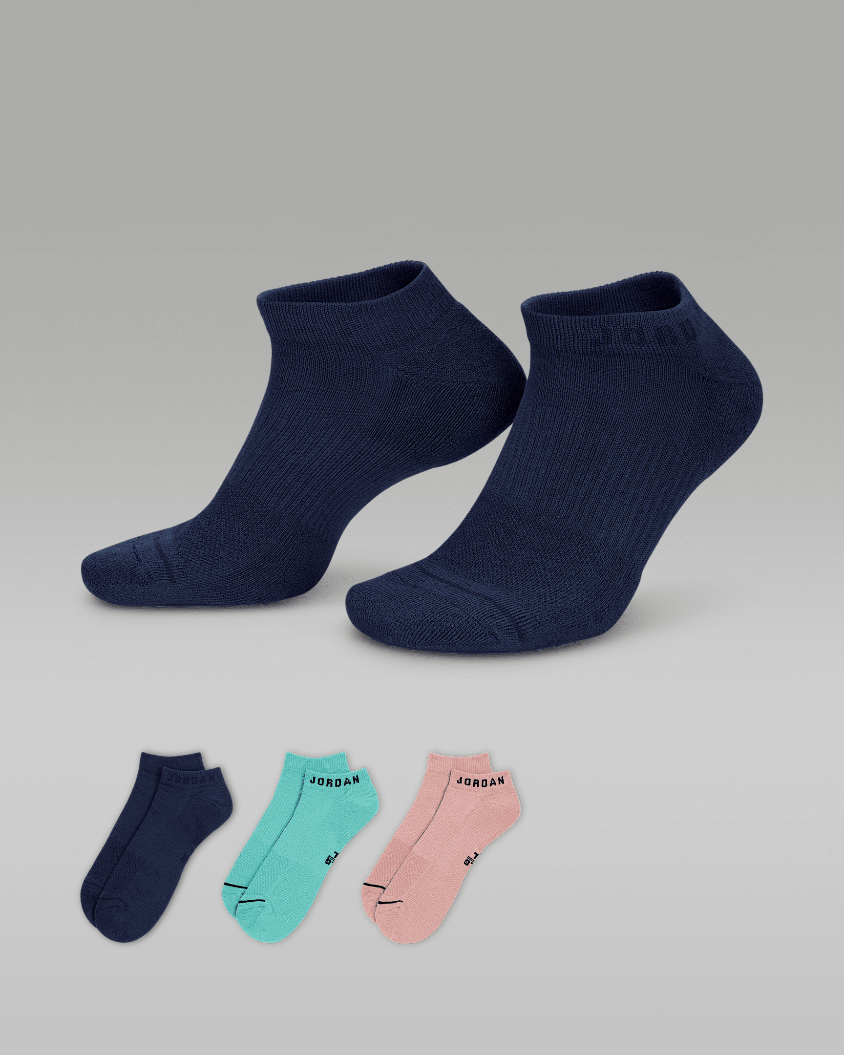 Jordan Everyday No-Show Socks (3 Pairs) - 1