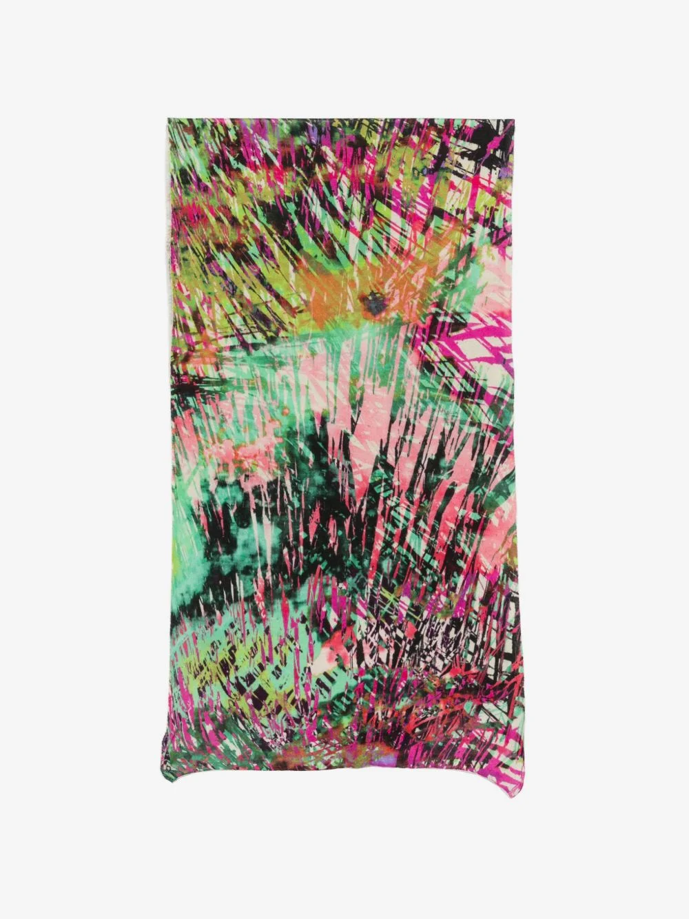 abstract-print scarf - 1