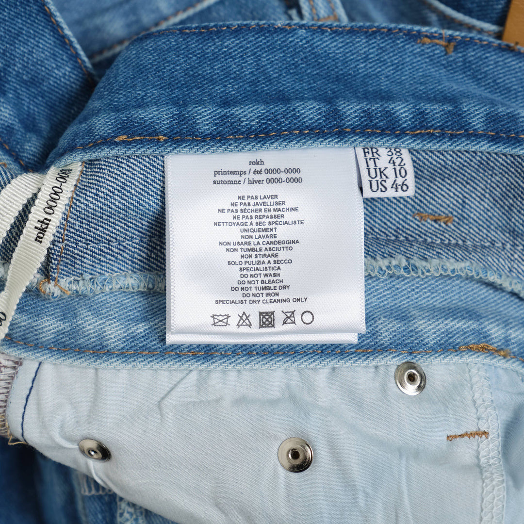 Balloon Shaped Layered Denim Pants - 3