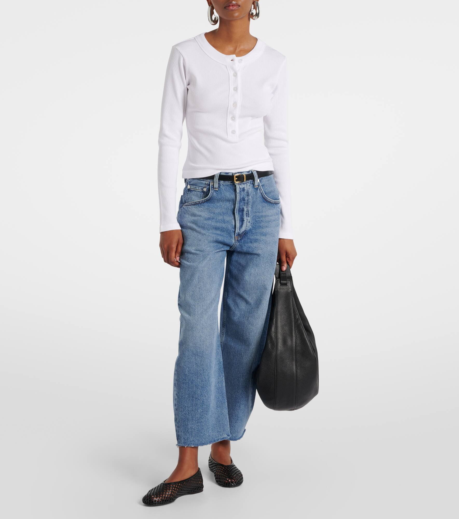 Varra ribbed-knit Henley shirt - 2