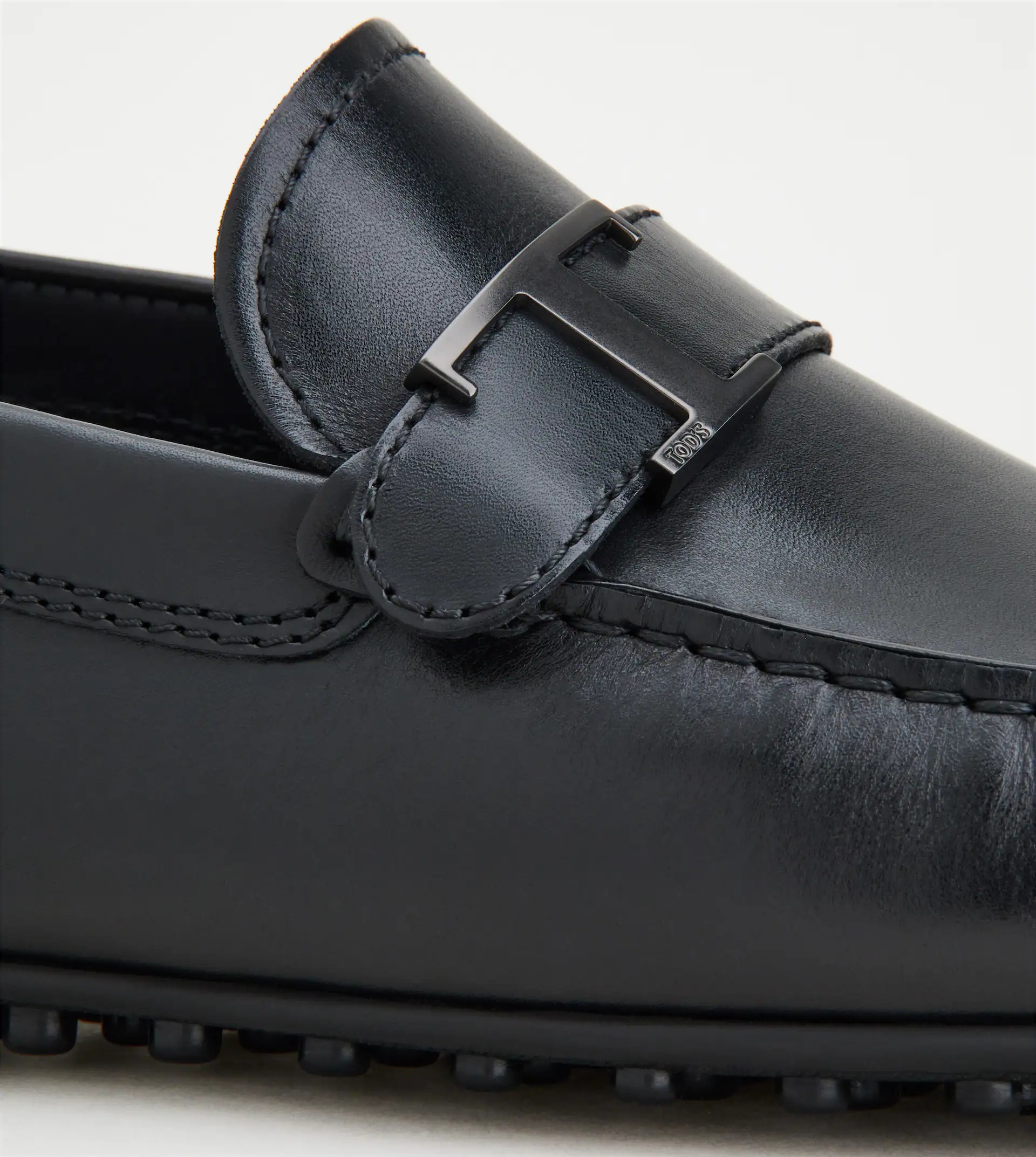 CITY GOMMINO DRIVING SHOES IN LEATHER - BLACK - 5